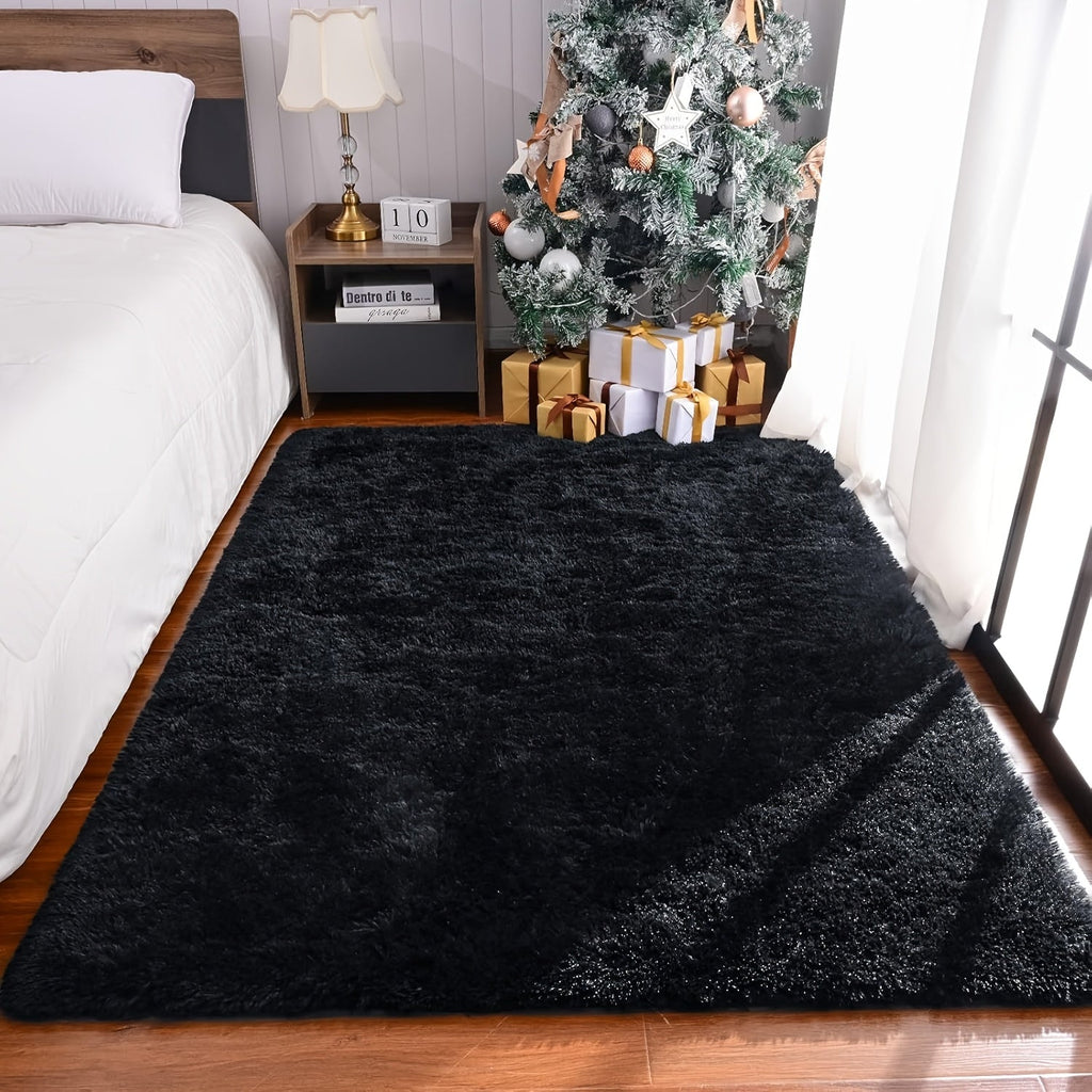 Non-Slip Area Rug Fluffy Soft Carpet - Modern Home Decor Floor Mat for Living Room, Bedroom, Kitchen & Bathroom | Easy Clean Cute Plush Rug in Multiple Colors & Sizes | Indoor Anti-Slip Floor Decoration