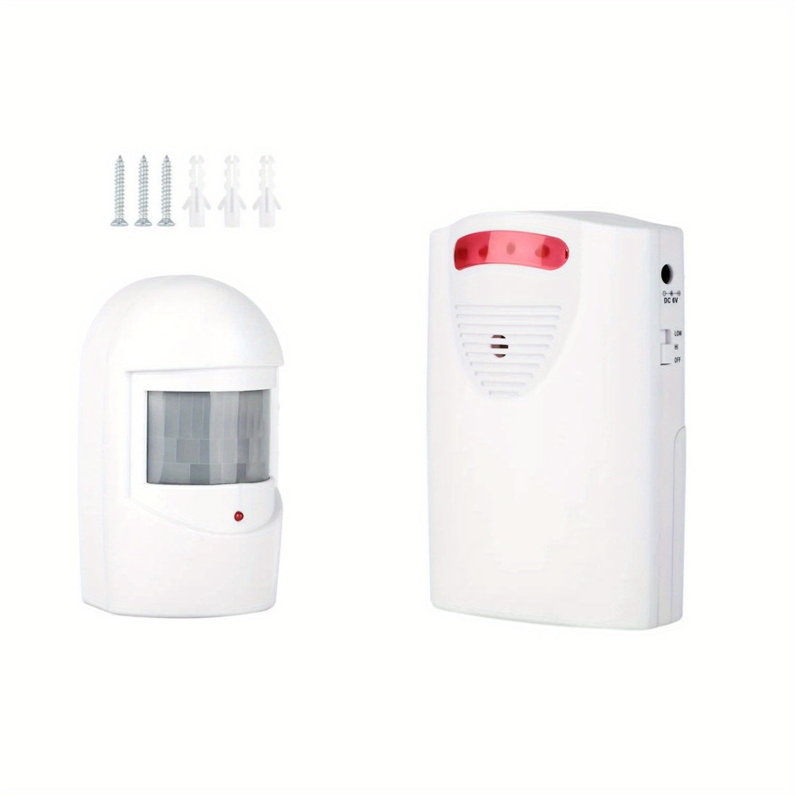Wireless Driveway Alarm Motion Sensor, Infrared PIR Security Alert System 328ft Range 110dB Chime, USB Expandable Indoor Outdoor Detector for Home Garage Gate Mailbox Fence