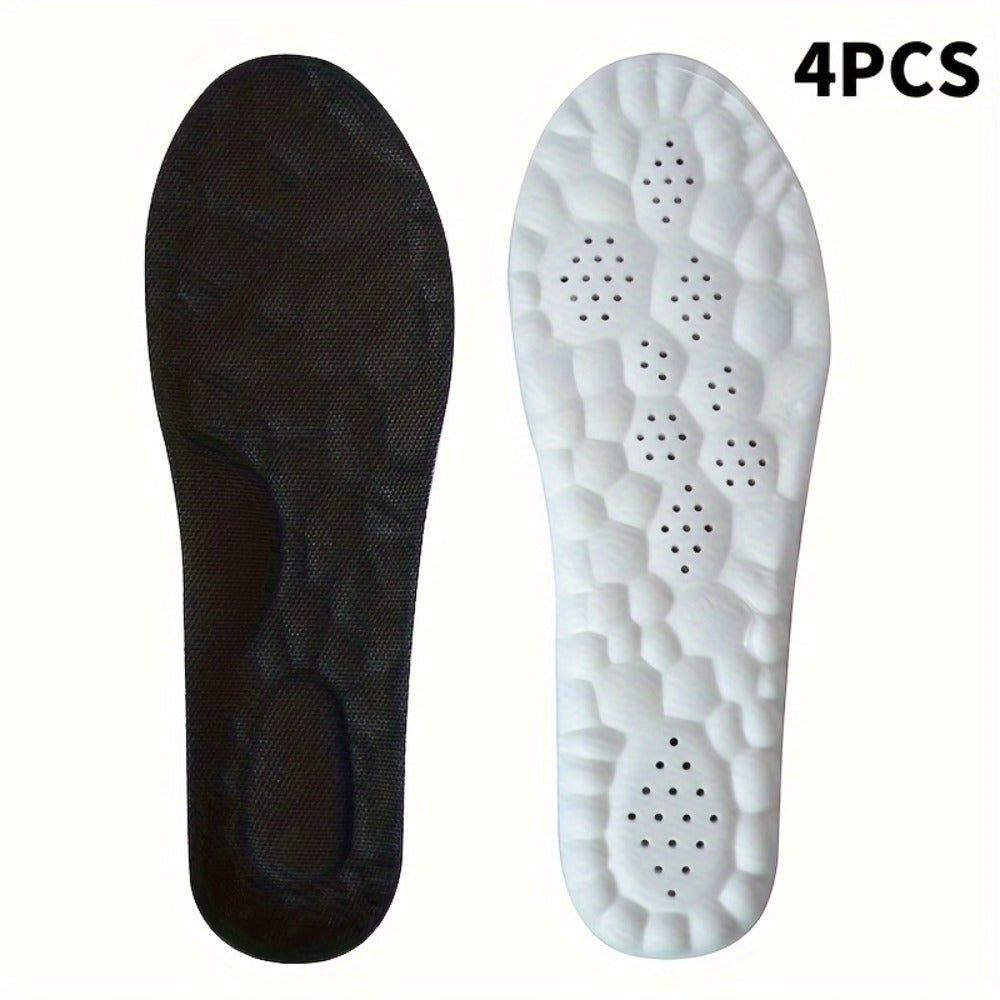 Shoe Insoles 2 Pairs Soft Cushion PU Sports Insoles for Men and Women Breathable Sweat-Absorbing Running Insoles Thickened Comfort Insoles for Standing Walking Training EU35-46