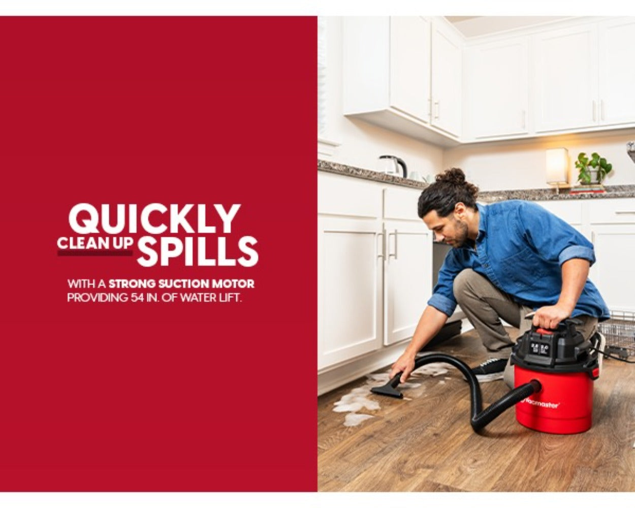 Wet Dry Vacuum Cleaner 2.5 Gallon Shop Vac ¨C Vacmaster 2 Peak HP with Blower Function, Wall Mount & On-Board Storage for Garage, Car, Workshop, Home