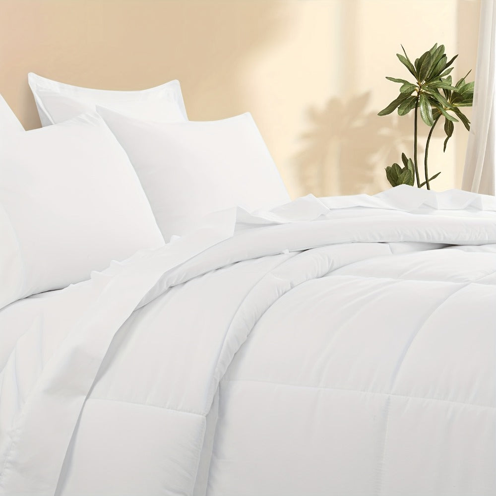 7 Piece Comforter Set Luxury Soft Fluffy Bedding All Season Bed in a Bag with Comforter Fitted Sheet Flat Sheet Pillowcases Hypoallergenic Breathable Easy Care Queen King Twin XL Full