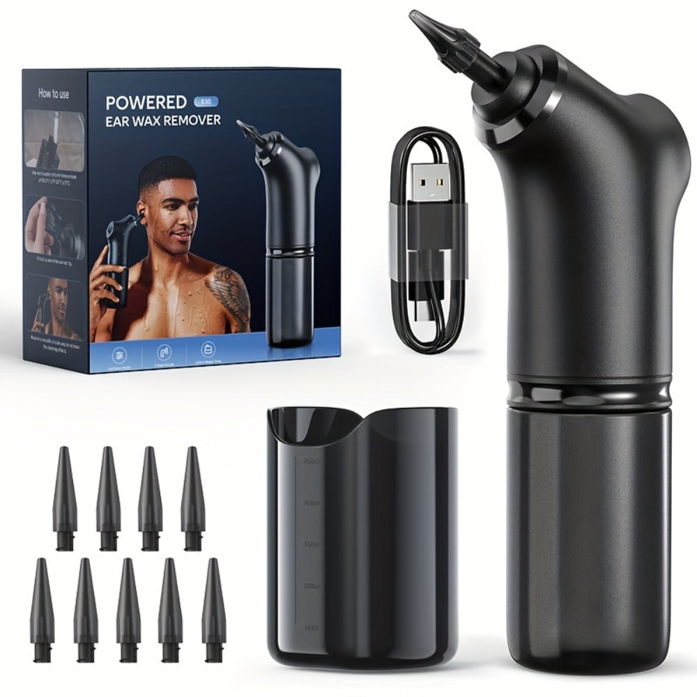 1080P Ear Wax Removal Tool with Camera ¨C Wi-Fi Ear Cleaning Kit with 6 Spoons & Tweezers, Rechargeable, Visual Ear Cleaner for Safe Ear Care at Home
