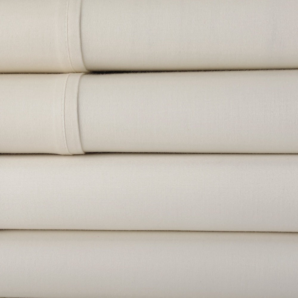 Egyptian Cotton Sheet Set 1000 Thread Count - Deep Pocket Fitted Sheet, Sateen Weave, Breathable Soft Bedding Set for King Queen Full Twin