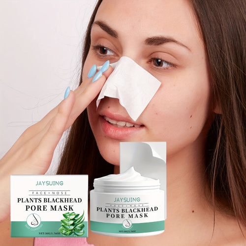 Blackhead Peel-Off Nose Mask 50g with Hyaluronic Acid, Salicylic Acid & Aloe Essence ¨C Deep Pore Cleansing Strips for Smooth Skin, Daily Use