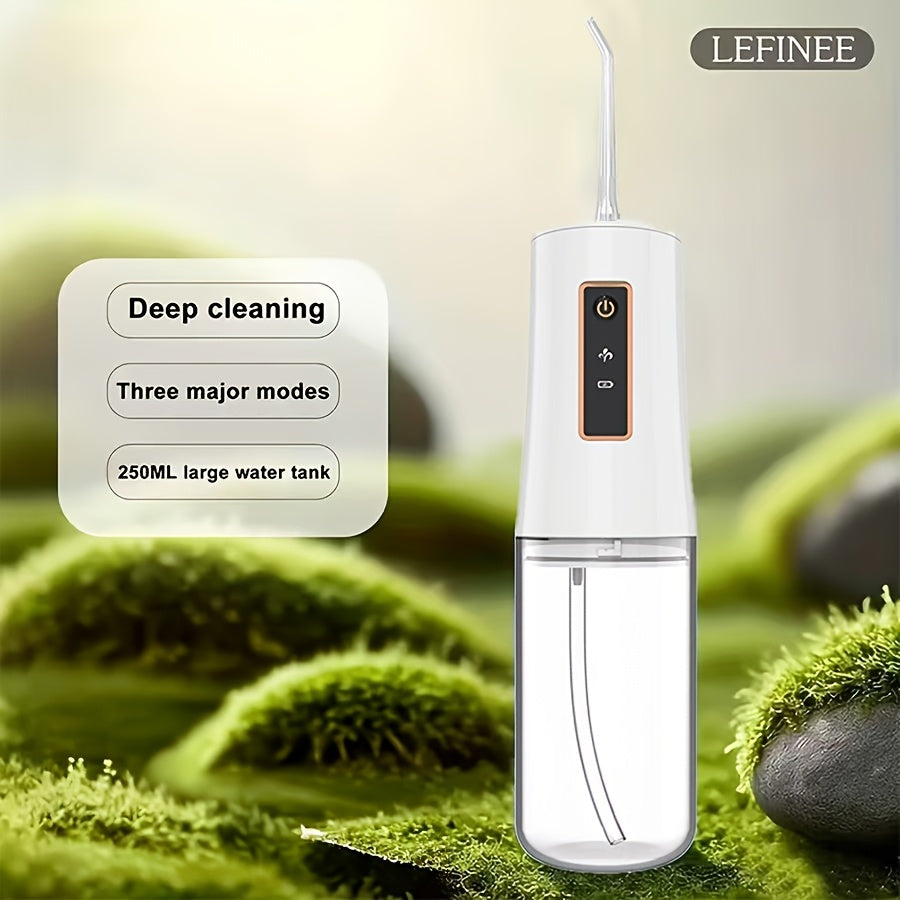 Water Flosser Oral Care Kit ¨C 3-Mode Portable Electric Dental Cleaner, USB Rechargeable, 4-Function Nozzle, Tooth Whitening Device & Electric Toothbrush Set for Travel & Home Use