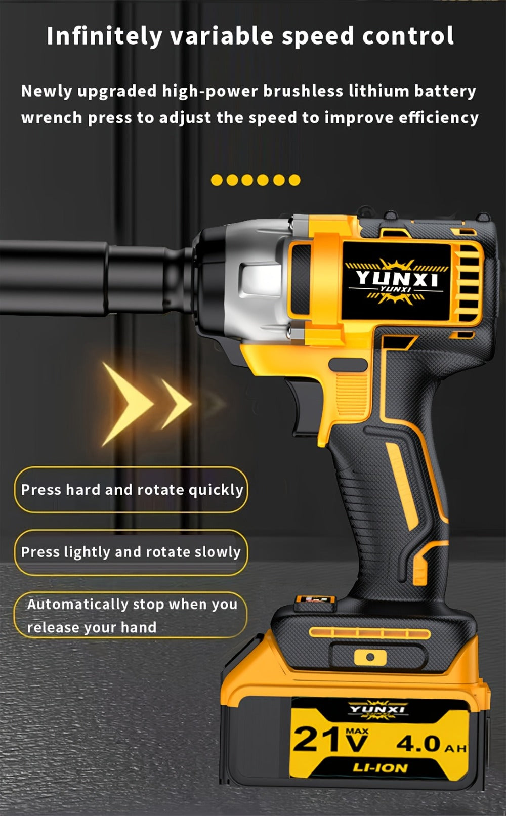 Impact Drill Set 21V Cordless with Drill Bit Accessories, Toolbox & Charger ¨C Heavy Duty Wireless Impact Wrench Drill, 2AH / 4AH Battery Options, for Car Repair, Construction & Heavy-Duty DIY Projects