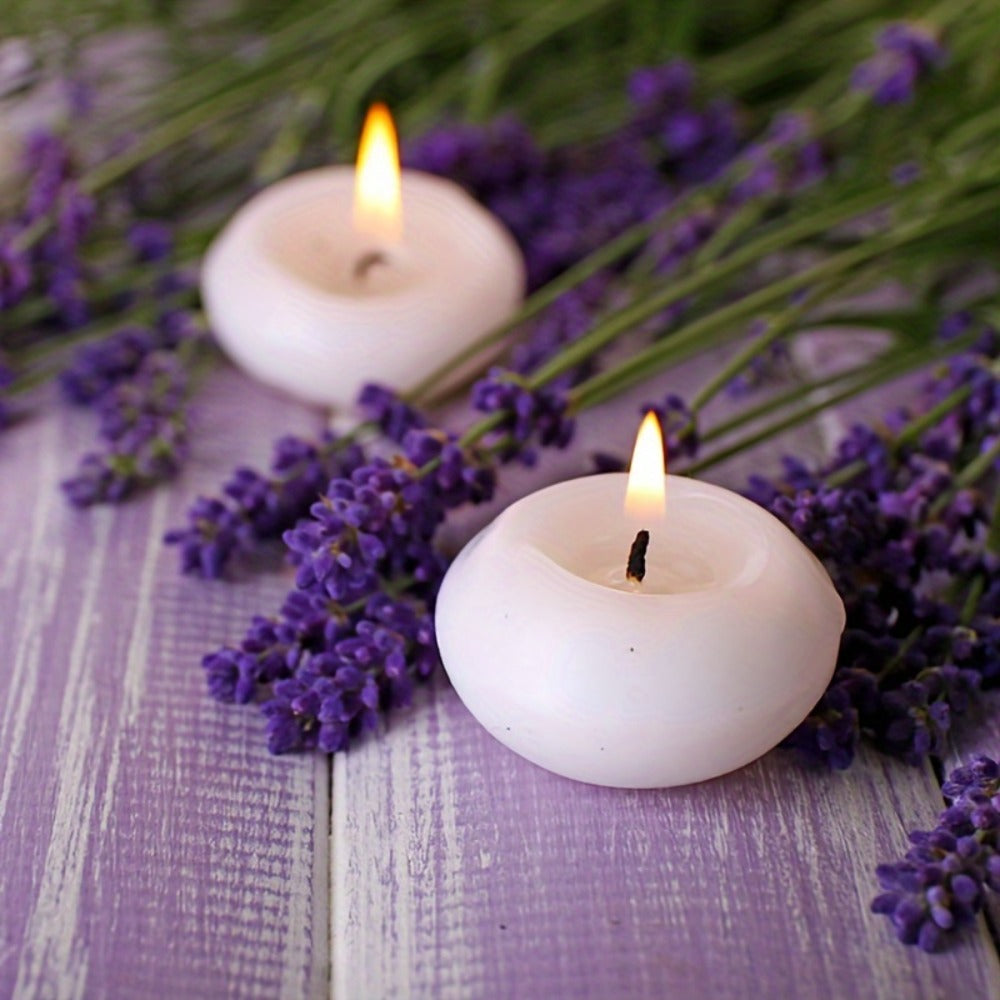 Floating Candles White Set of 42 ¨C 1.5 Inch Small Pool Candles, 4-8 Hour Burn, Wedding Centerpiece, Pool Party, Christmas, Halloween, Easter & Thanksgiving Ambience Decoration