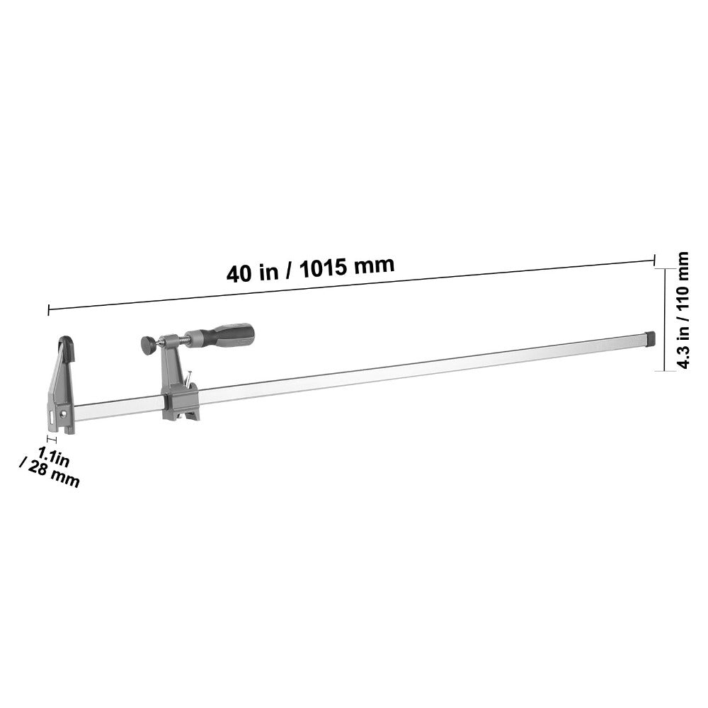 Bar Clamps for Woodworking 36 Inch 2-Pack, Quick-Change F Clamp Spreader with 600 lbs Load Limit, 2.5¡± Throat Depth, Cast Iron Jaw & Carbon Steel Slide Bar, Wood Clamps for Furniture & Metalworking