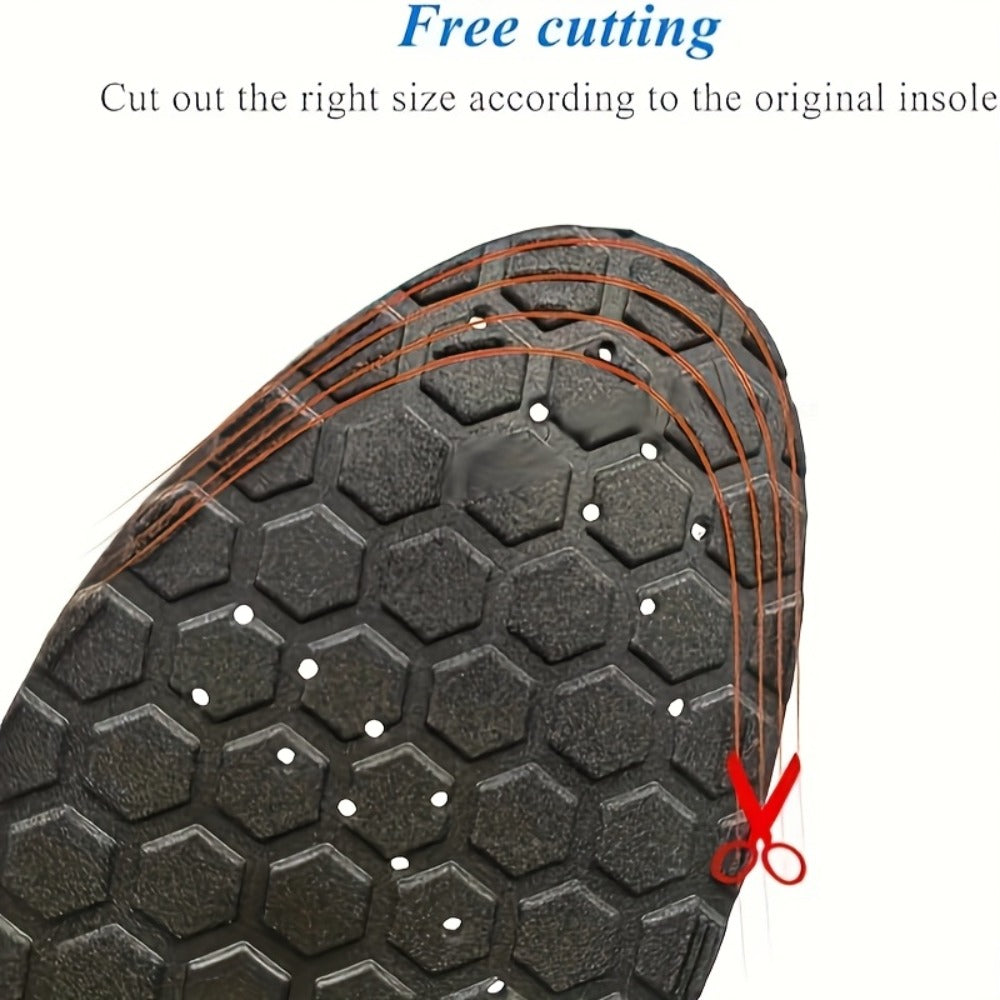 PU Massage Insoles Acupoint Arch Support ¨C Breathable Sports Sole Buffer, Foot Reflex Comfort Insole for Men & Women, 3 Sizes