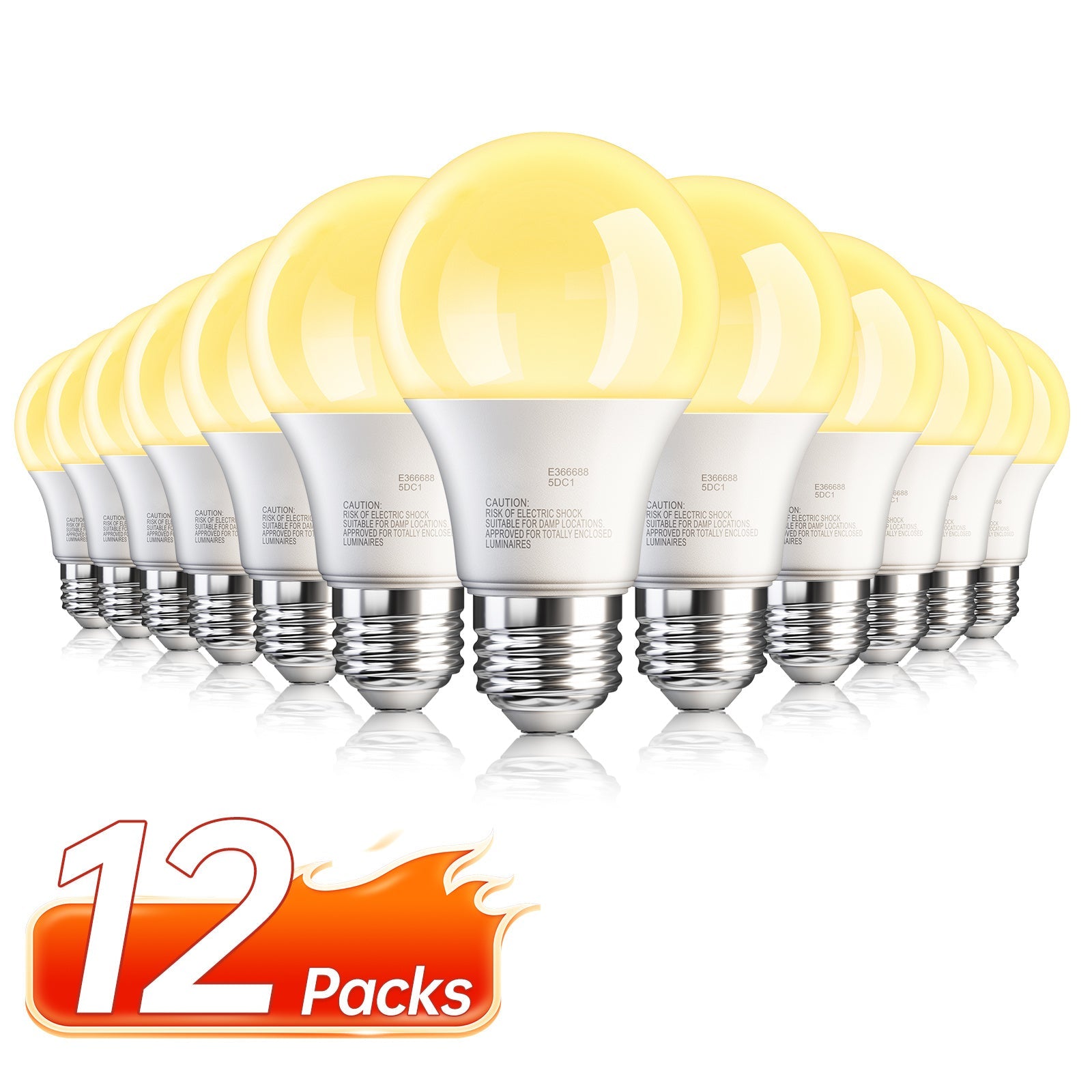 A19 LED Bulb 9W 800 Lumens 60W Equivalent 12 Pack ¨C E26 Base 80+ CRI Non-Dimmable Energy Efficient, Daylight 5000K Neutral 4000K Soft 3000K Warm White 2700K for Bedroom Office Study Home Lighting