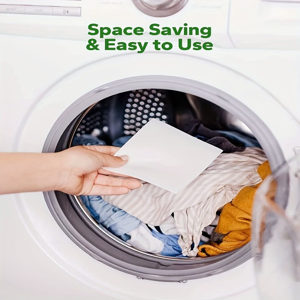 Laundry Detergent Sheets 85 Sheets 170 Loads ¨C Liquid-Free Eco Laundry Strips, No Plastic Jug, Fresh Linen Scent, HE & Standard Washer Compatible