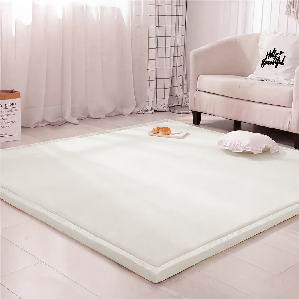 Memory Foam Area Rug Tatami Mat Non-Slip Coral Velvet Floor Mat for Living Room Bedroom Kids Playroom Yoga ¡ª Multiple Sizes & Colors