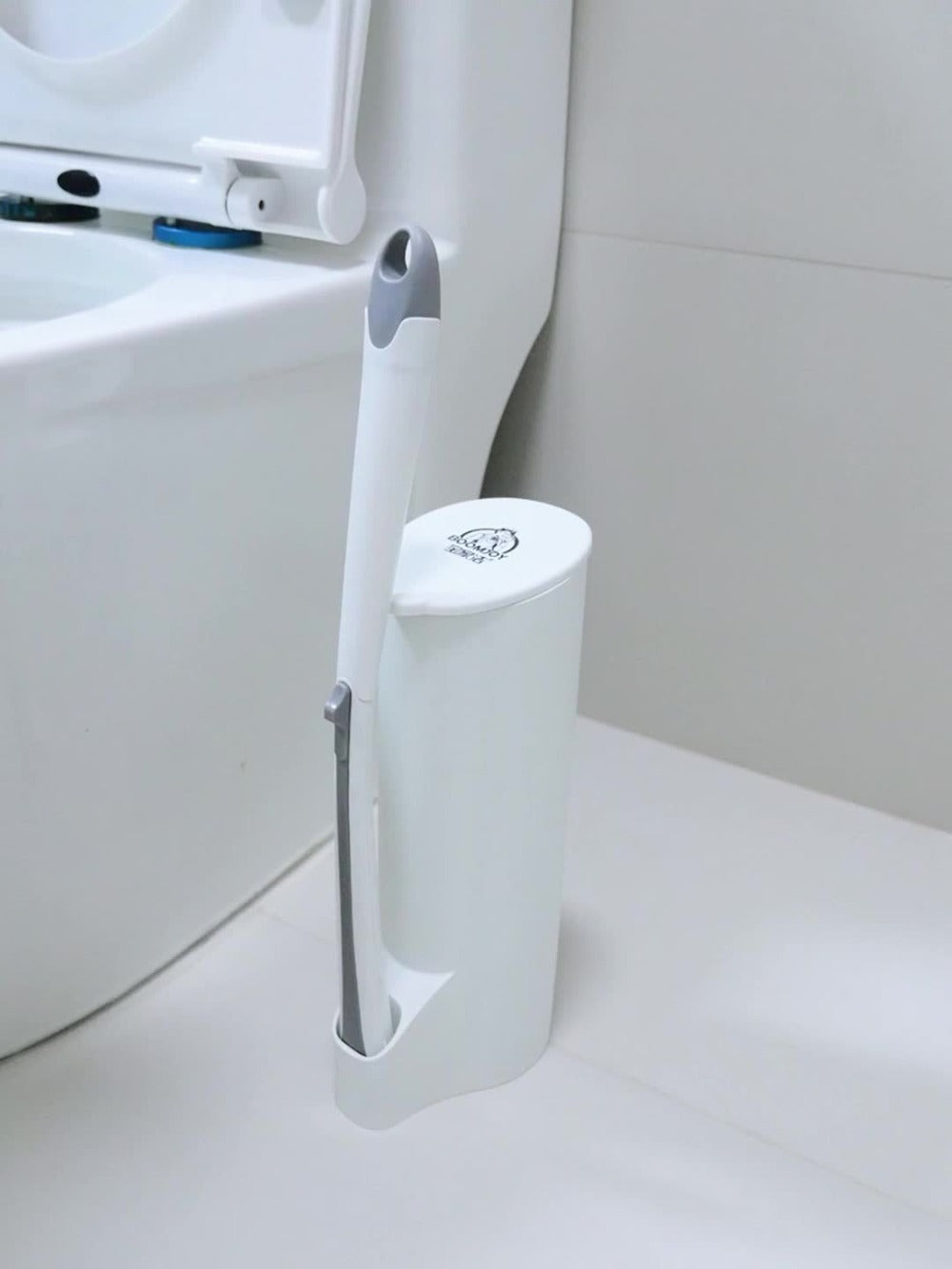 Disposable Toilet Brush Set with Refills & Holder - Wall Mounted or Floor Standing Toilet Cleaning System, 22/24/32 Replacement Heads, No-Touch Hygienic Bathroom Cleaner, Easy Bathroom Cleaning