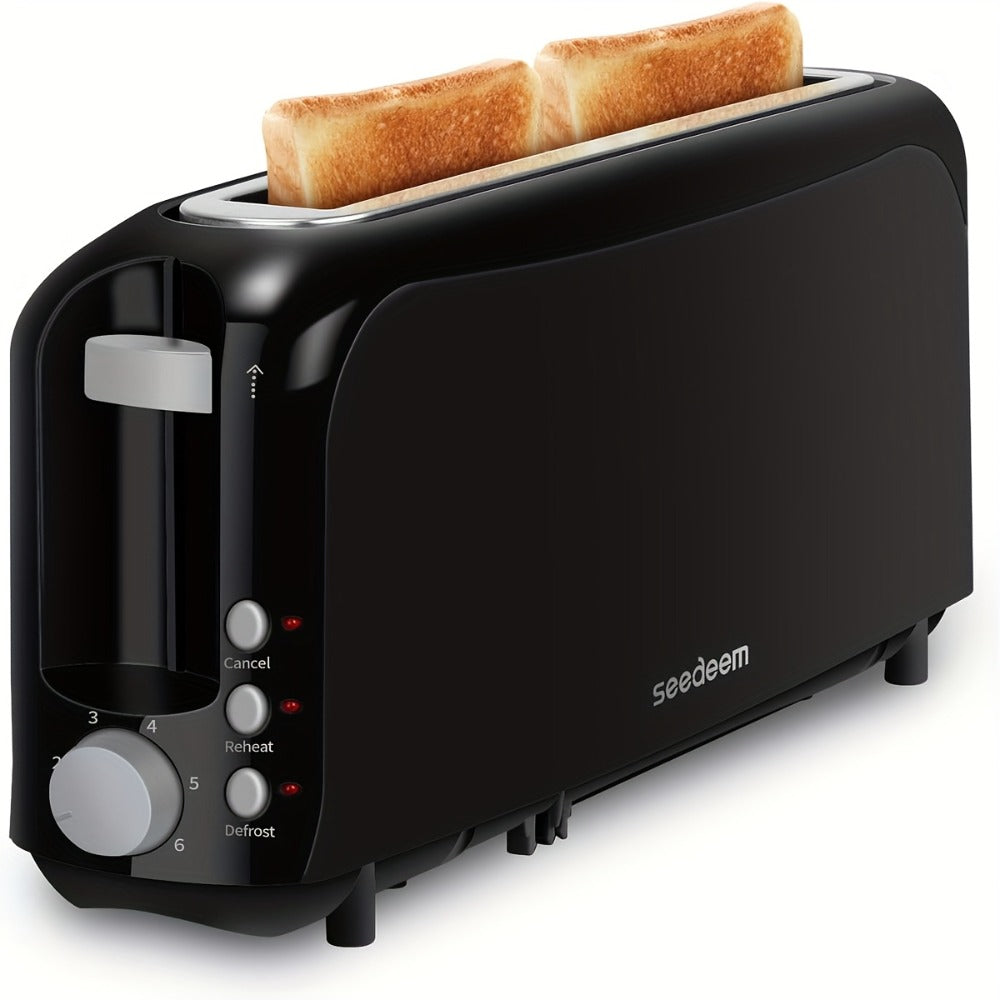 2-Slice Toaster Slim Ultra-Thin Design ¨C 6 Browning Settings, 10¡± Long Slot, Reheat & Defrost Functions, Auto Shut-Off, Removable Crumb Tray, 6 Colors Available