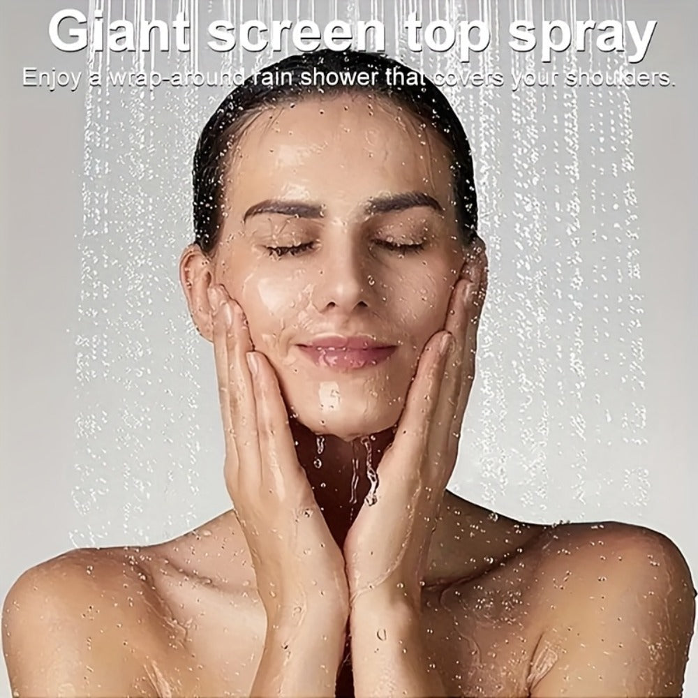 Rainfall Shower Head with Handheld Combo ¨C 8¡± High Pressure Rain Shower, 5-Setting Adjustable, Anti-Leak with 11¡± Extension Arm, Holder & Hose, Height & Angle Adjustable