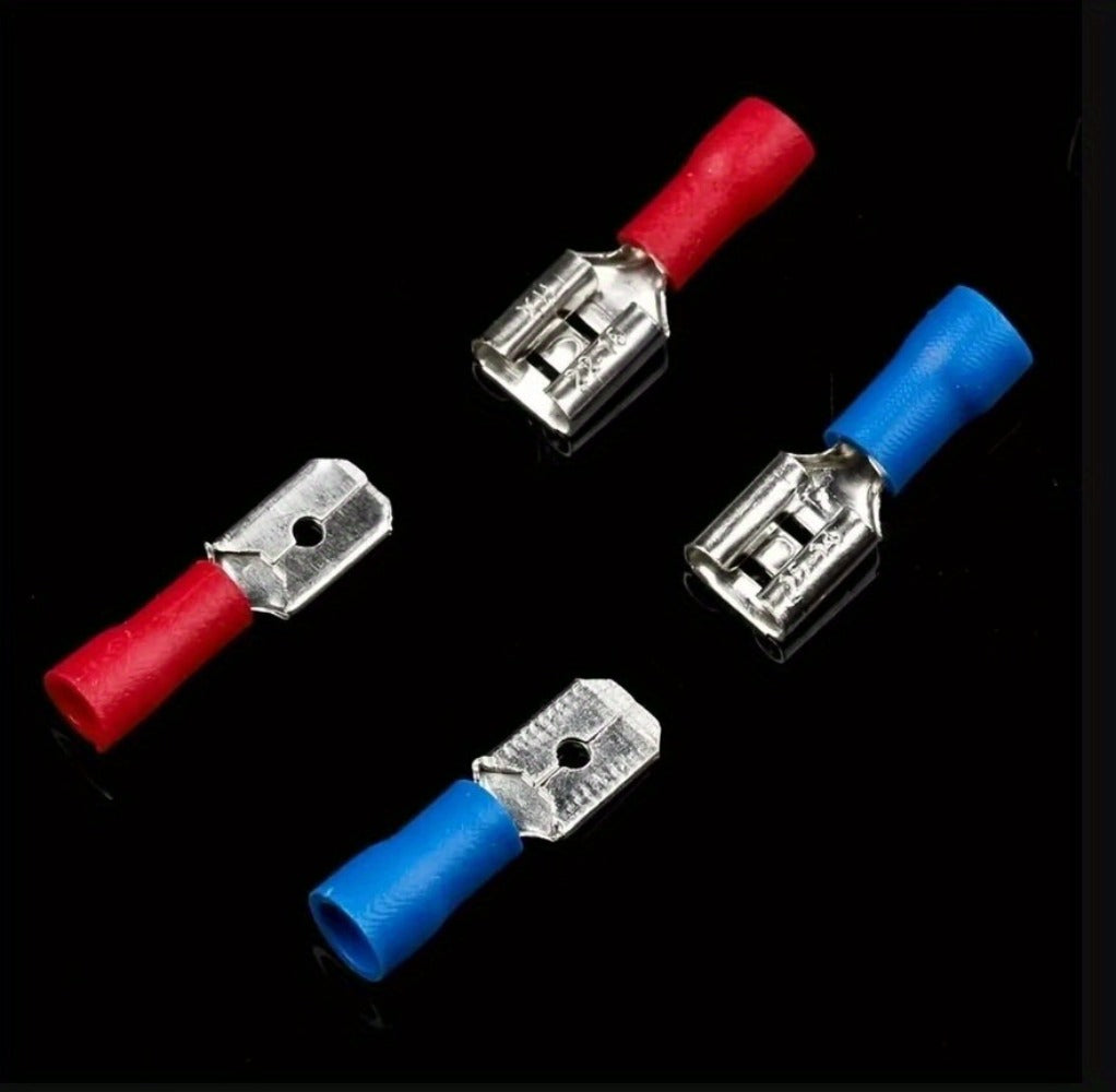 Electrical Crimp Terminals 280pcs Assorted Kit ¨C Insulated Ring Fork Spade & Butt Wire Connectors for Automotive Marine & Home Wiring, Universal Cable Connector Set with Storage Case