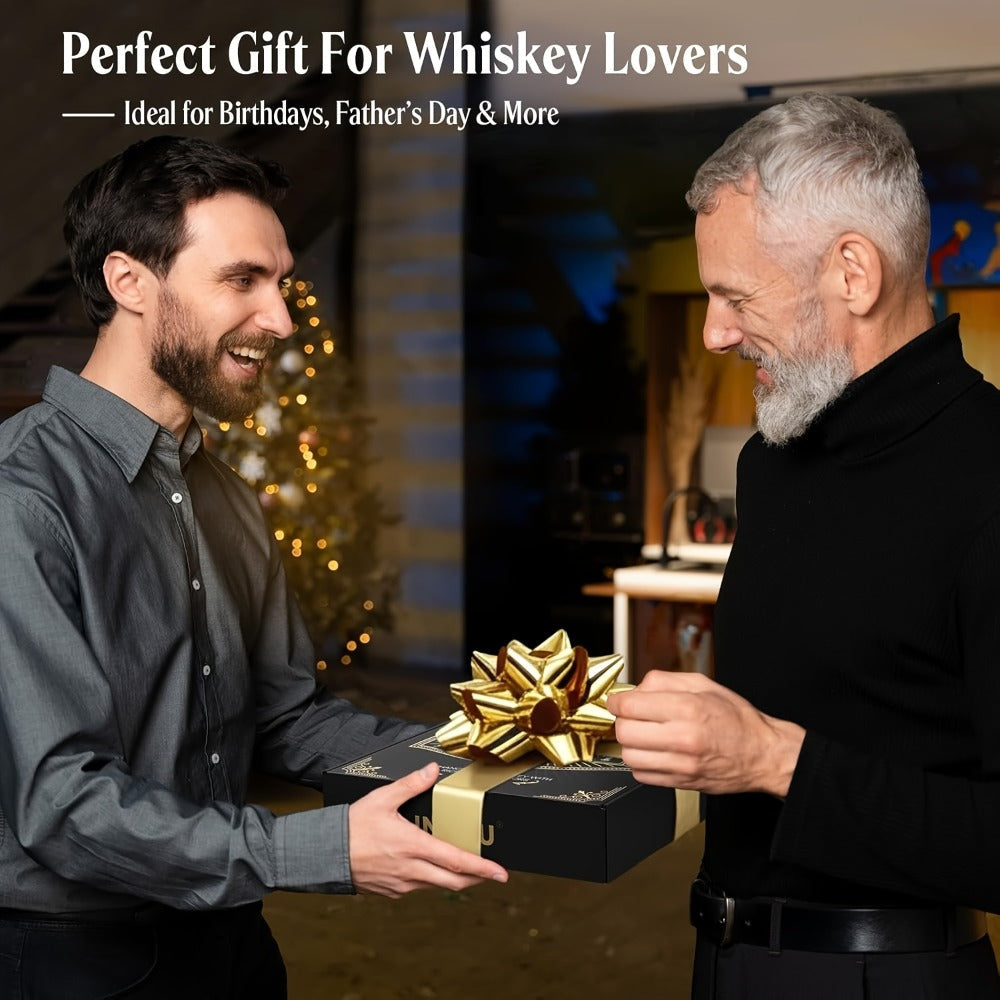 Whiskey Smoker Kit with Torch 26pcs - 12 Wood Chip Flavors, 3 Filters, Cocktail & Old Fashioned Smoker Kit - Bourbon Whiskey Gifts for Men, Dad, Husband, Birthday Gift Set (No Butane)
