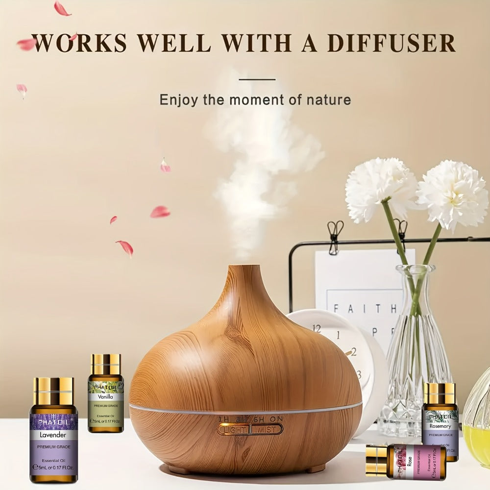 Essential Oil Kit 15pcs ¨C 5ml Aromatherapy Gift Set for Diffuser, Humidifier & Candle Making | Mother's Day, Christmas, Valentine's Day Gift