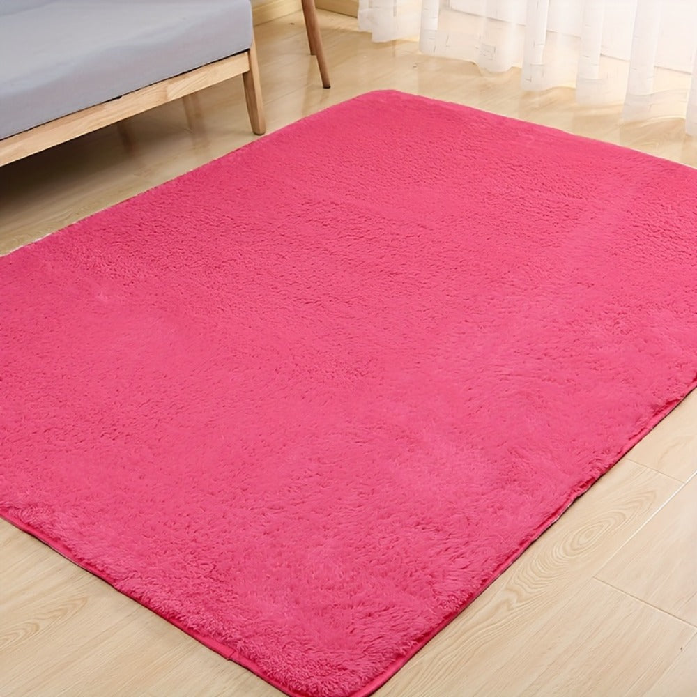 Fluffy Shag Area Rug Soft Plush Carpet Non-Slip for Living Room Bedroom Bedside 100% Polyester Tufted Indoor Floor Rug Home Decor Multiple Colors and Sizes