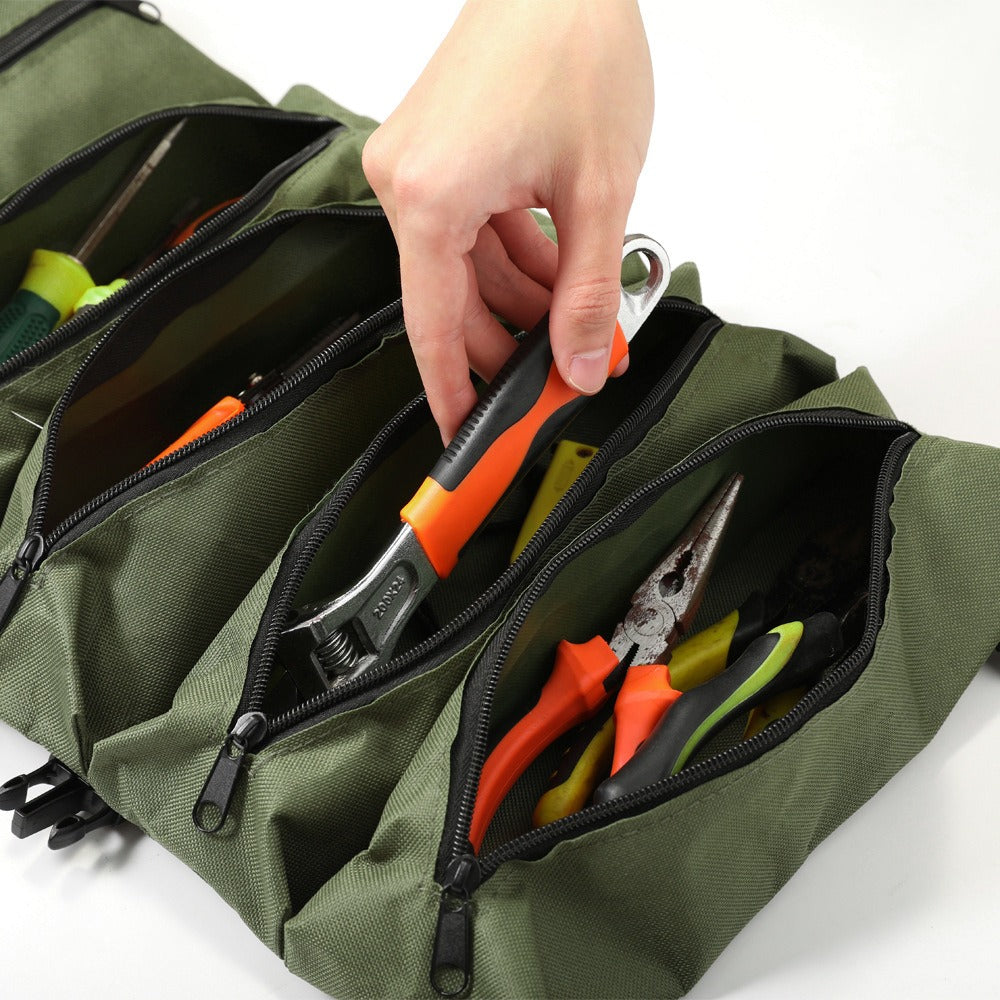 Collapsible Tool Bag Organizer for Hardware Storage | Foldable Tool Kit Bag for Carpentry Electricians Automotive Repairs Outdoor | Portable Buggy Bag Easy Transport