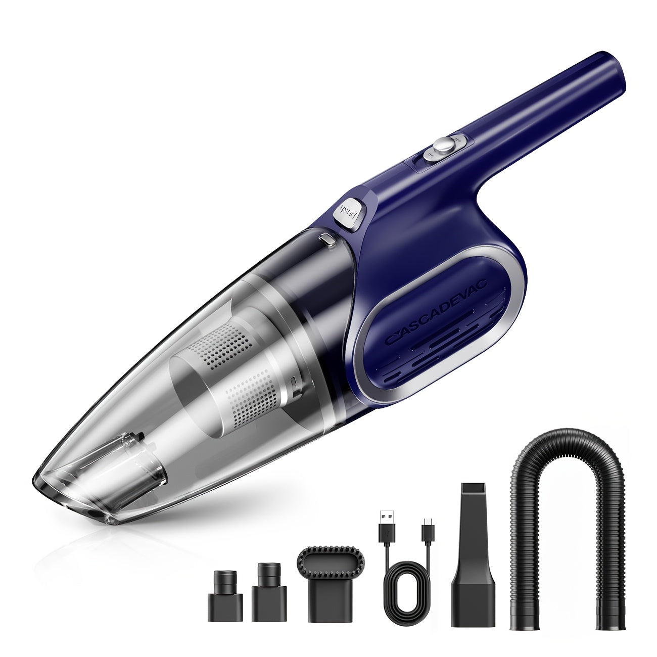 Handheld Vacuum Cleaner Cordless 6000PA Powerful Suction | Dual Filtration Low Noise Portable Mini Vacuum for Car Interior Pet Hair Kitchen Home Desk | Lightweight Compact Hand Vacuum | Multiple Colors