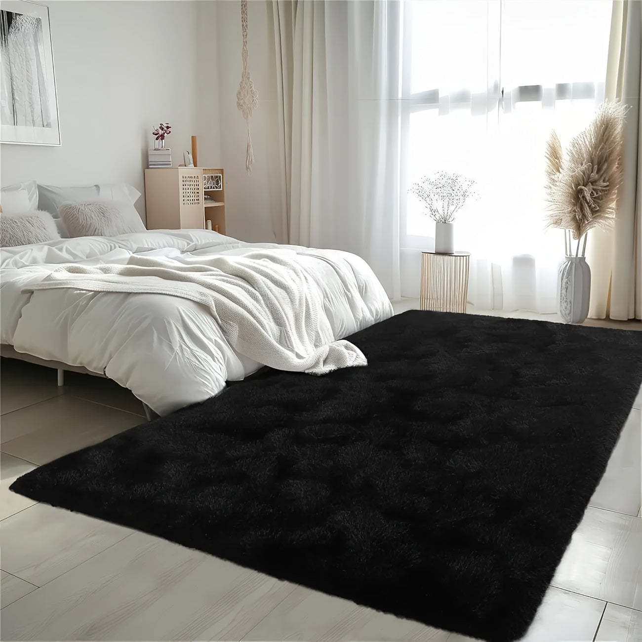 Fluffy Area Rug Large Soft Shag Carpet for Living Room Bedroom ¨C Non-Slip Ultra Thick Plush Floor Mat, Multiple Sizes & Colors, Home Decor