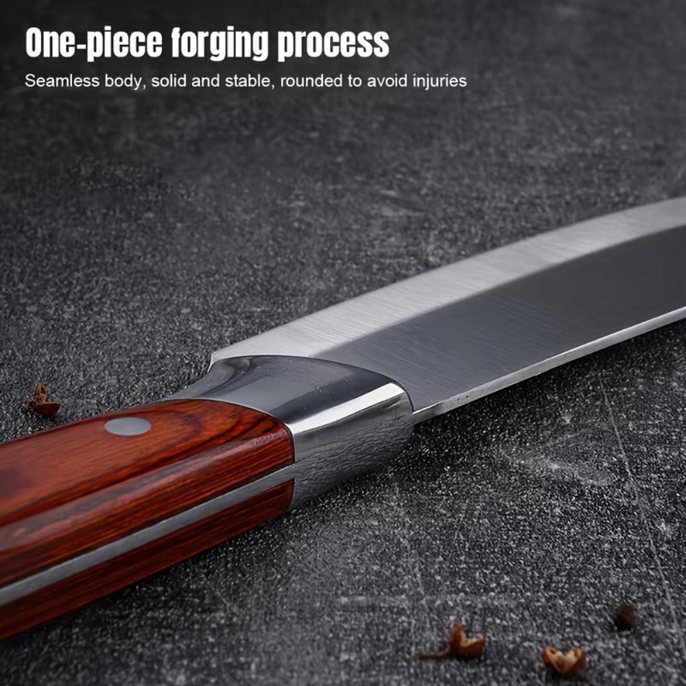 Kitchen Knife Set 3-Piece Hand Forged Stainless Steel Chef Knives with Boning Fillet & Carving Blades ¨C Professional Butcher Set for Meat Cutting BBQ Father's Day Gift