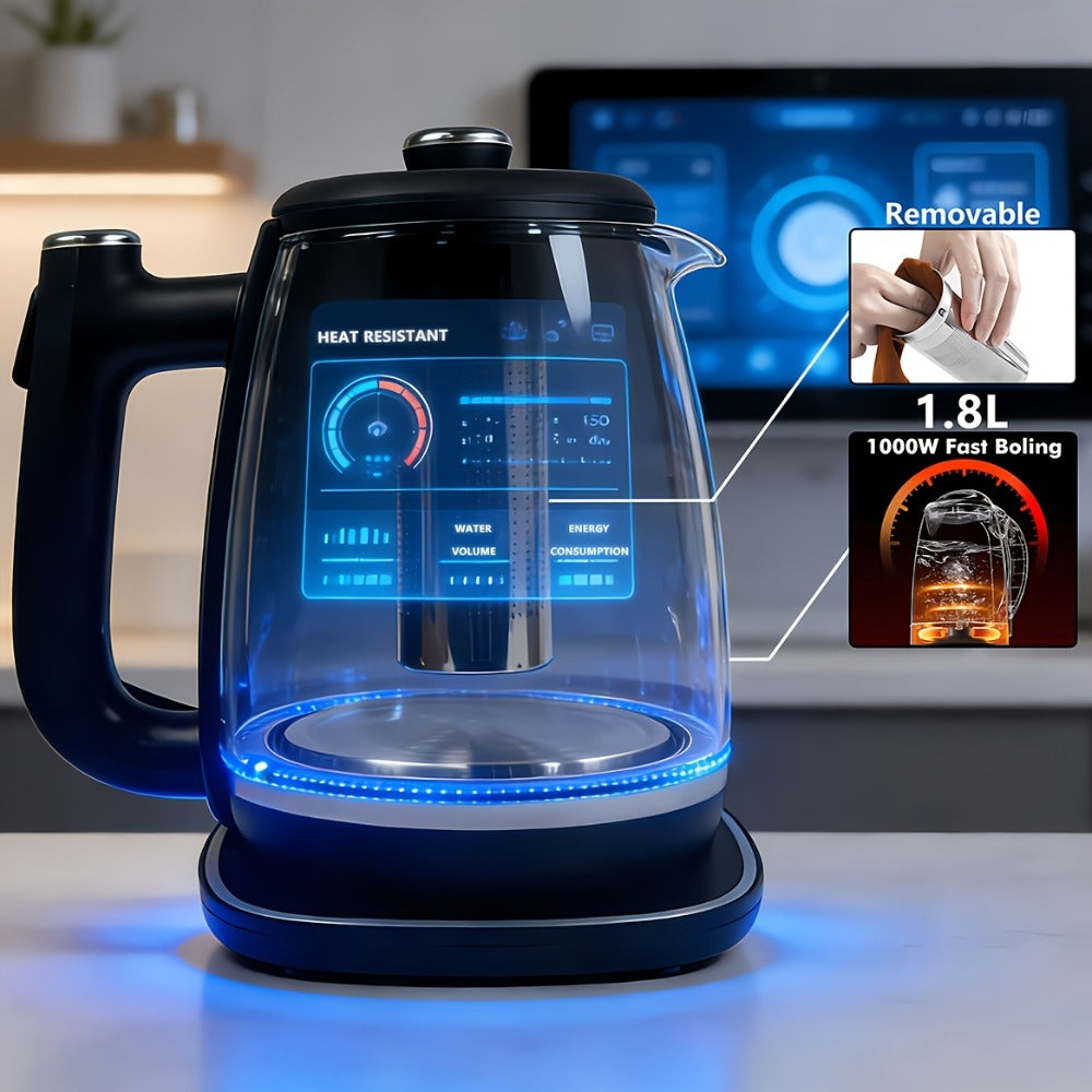 Electric Kettle 1.8L Stainless Steel ¨C Fast Boil with Auto Shut-Off, Boil-Dry Protection, Removable Filter & 360¡ã Swivel Base, BPA-Free Hot Water Kettle for Tea, Coffee & Baby Formula