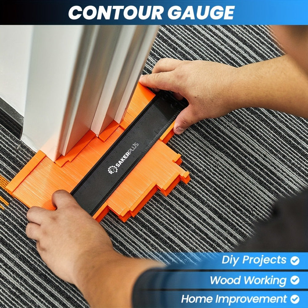 Contour Gauge Profile Tool with Lock ¨C 6 Inch & 11 Inch Shape Duplicator for Flooring, Tile, Woodworking, Carpet Cutting & Irregular Shape Tracing