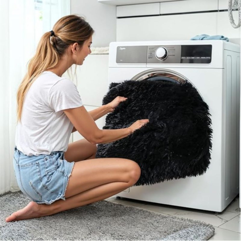 Fluffy Shag Area Rug 8x10 Feet ¨C Ultra Soft Plush Non-Slip Large Living Room Rug, Fuzzy Bedroom Carpet for Teen Dorm, Study Room & Home Decor ¨C Multiple Colors