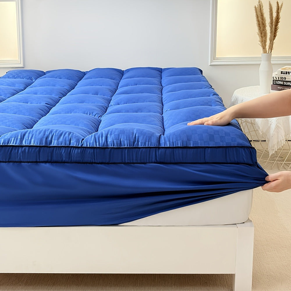 Mattress Topper Quilted Fitted Mattress Pad with Deep Pocket | Pillow Top Mattress Cover 1000GSM Cooling Mattress Protector for Better Sleep