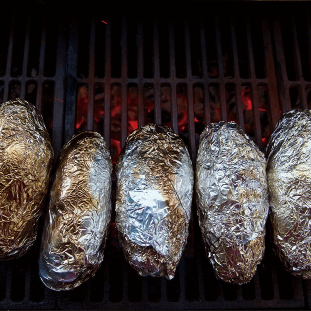 Aluminum Foil Roll 12 Inch Wide for Restaurant Food Wrapping Burritos Hot Dogs Sandwiches 60-240 SqFt