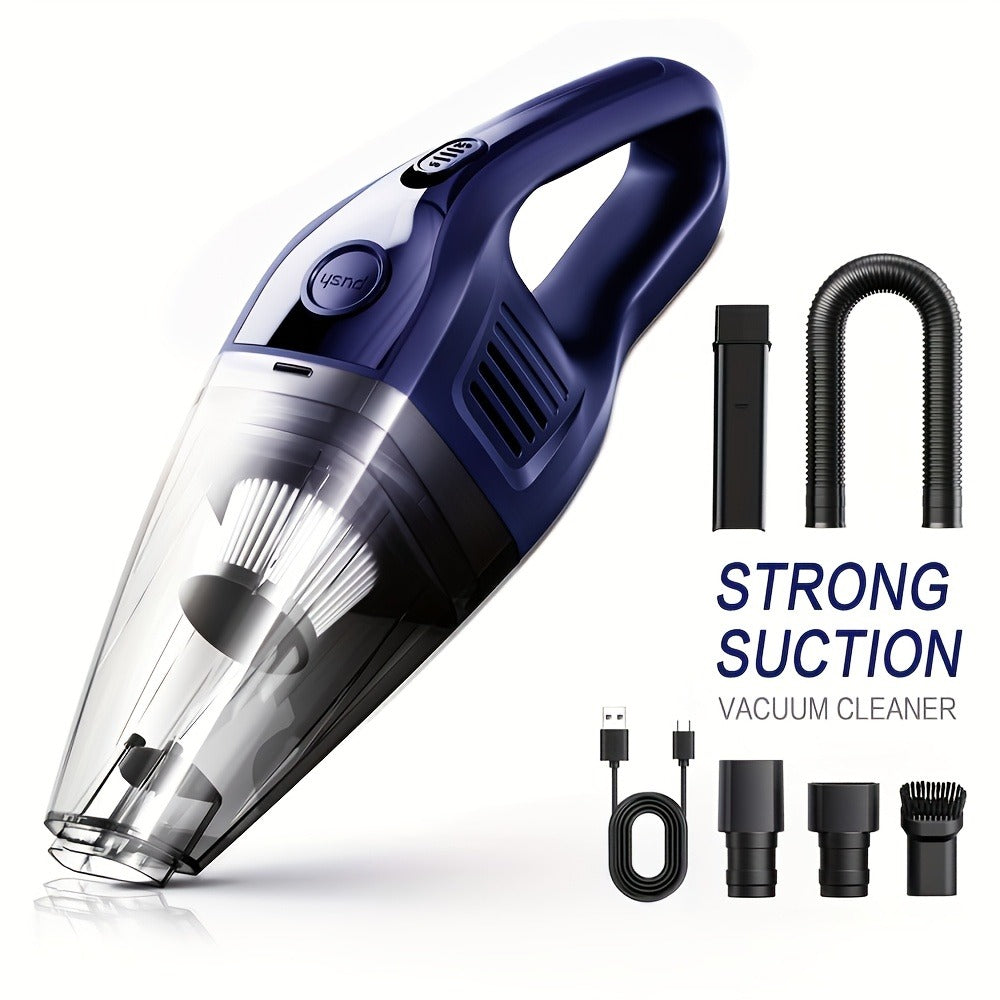 Handheld Cordless Vacuum Cleaner with Powerful Suction ¨C Portable USB Rechargeable Mini Vacuum with Multiple Accessories for Car, Home, Office & Tight Spaces