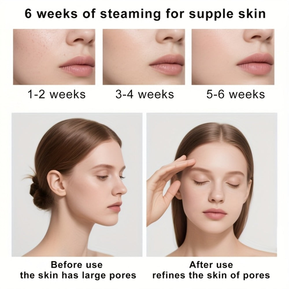 Facial Steamer Nano Ion Mist - Deep Pore Cleansing Home Spa Face Steamer with 360¡ã Rotatable Arm, Blackhead Remover, Portable & Salon-Grade Skin Hydration Beauty Tool