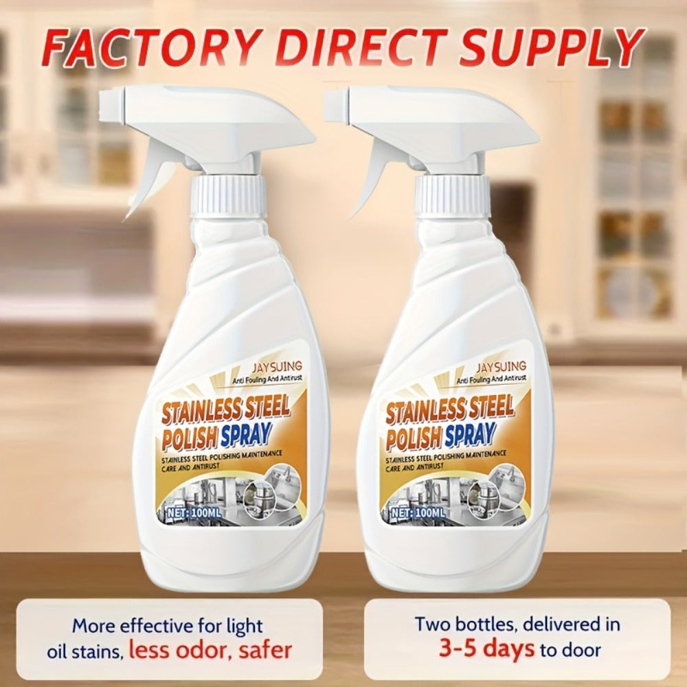 Stainless Steel Cleaner & Pot Bottom Cleaner Paste ¨C Removes Black Grime, Rust & Grease from Pots, Pans & Kitchen Surfaces, Long-Lasting Shine in One Step