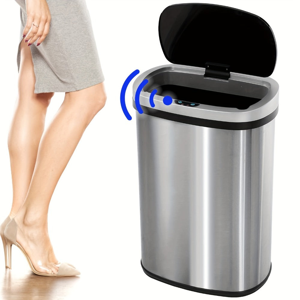 Touchless Motion Sensor Trash Can 13 Gallon 50L ¨C Automatic Kitchen Garbage Can for Home Office Bedroom Living Room