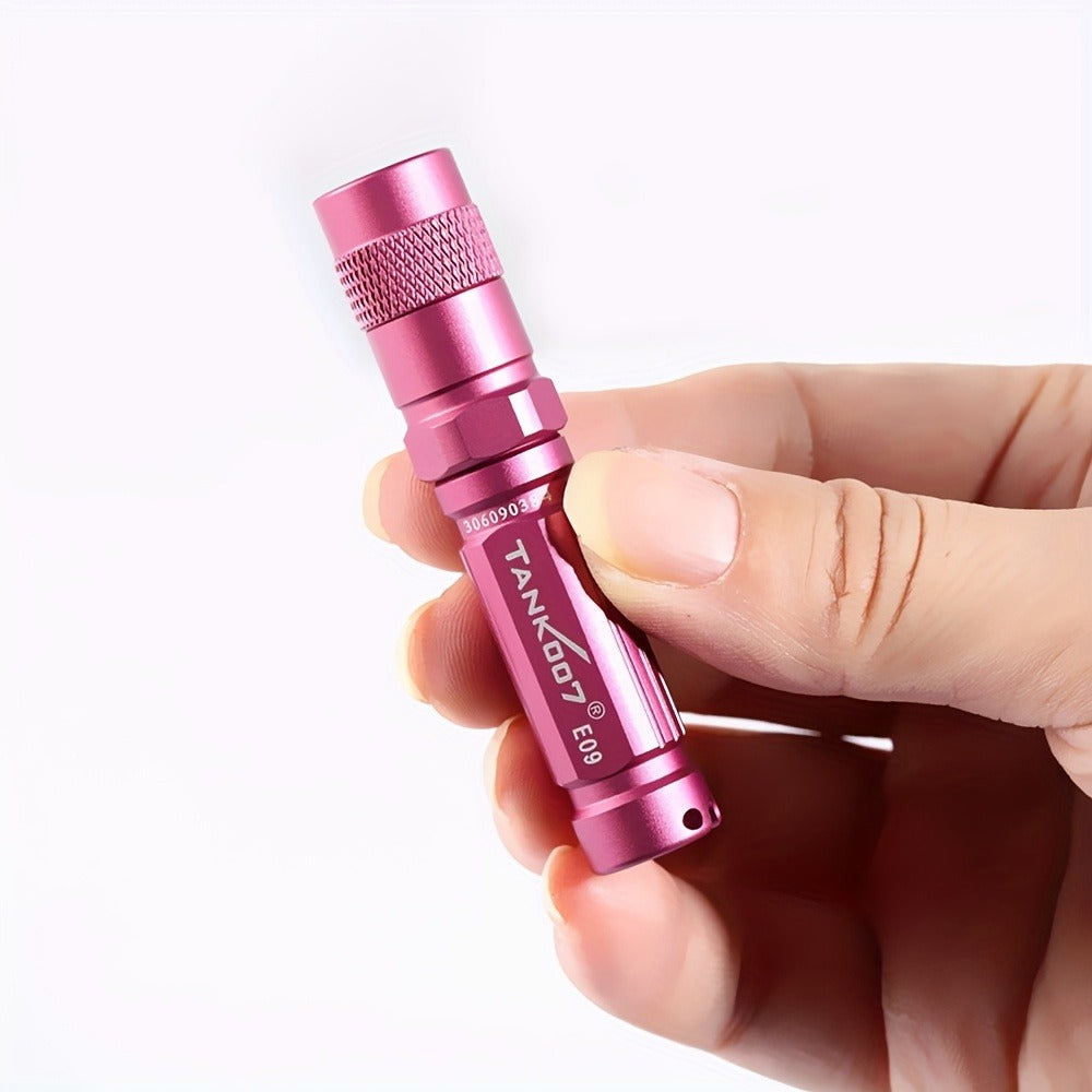 Mini Keychain Flashlight Portable Pocket LED Light ¨C Compact Handheld Torch with Replaceable Battery, Emergency & Outdoor Use, Cute Gift for Kids & Students, 3 Colors (Grey, Pink, Black)