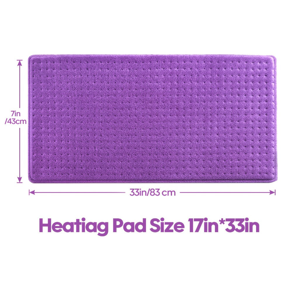 Heating Pad for Back & Neck Pain Relief ¨C Ultra Soft Flannel, Fast Heating, Dry & Moist Heat, Auto Shut-Off, Machine Washable (Small 12x15in / Standard 12x24in / Large 17x33in)