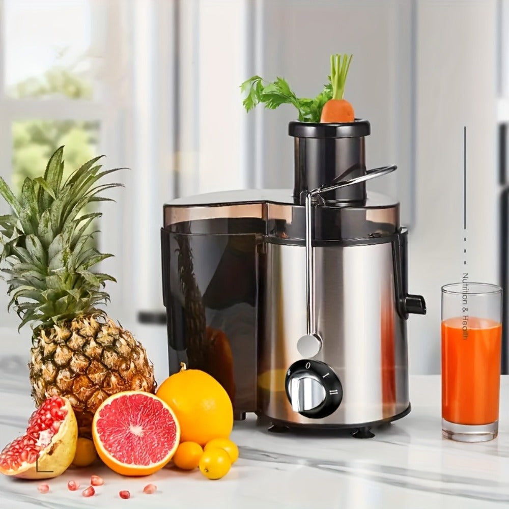 500W Juicer Machine with 3-Inch Wide Mouth Feed Chute - Centrifugal Juicer Extractor for Fruits & Vegetables, Stainless Steel, BPA-Free, Fast Juicing, Easy to Clean & Install, Black