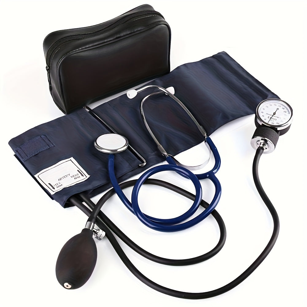 Aneroid Sphygmomanometer with Stethoscope Kit - Professional Manual Blood Pressure Monitor, Adult BP Cuff 10¡±-16¡±, Aluminum Alloy Gauge 300mmHg ¡À3mmHg Accuracy, Carrying Case Included, No Battery Needed
