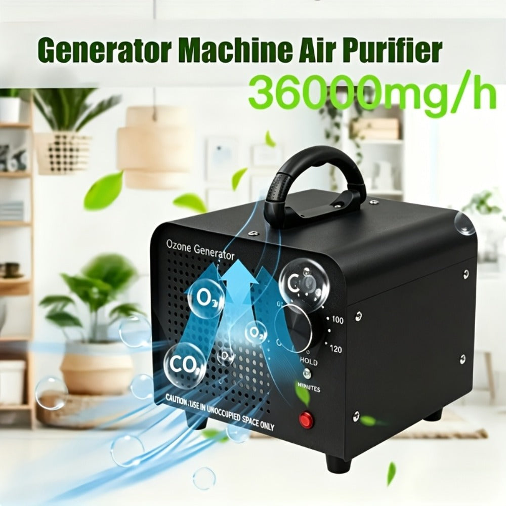 Ozone Generator Commercial 36000mg/h ¨C O3 Air Purifier Deodorizer Ionizer with Timer & Humidity Display, Covers 3230 Sq Ft, Removes Smoke Pet Paint Odors for Home Bedroom Office