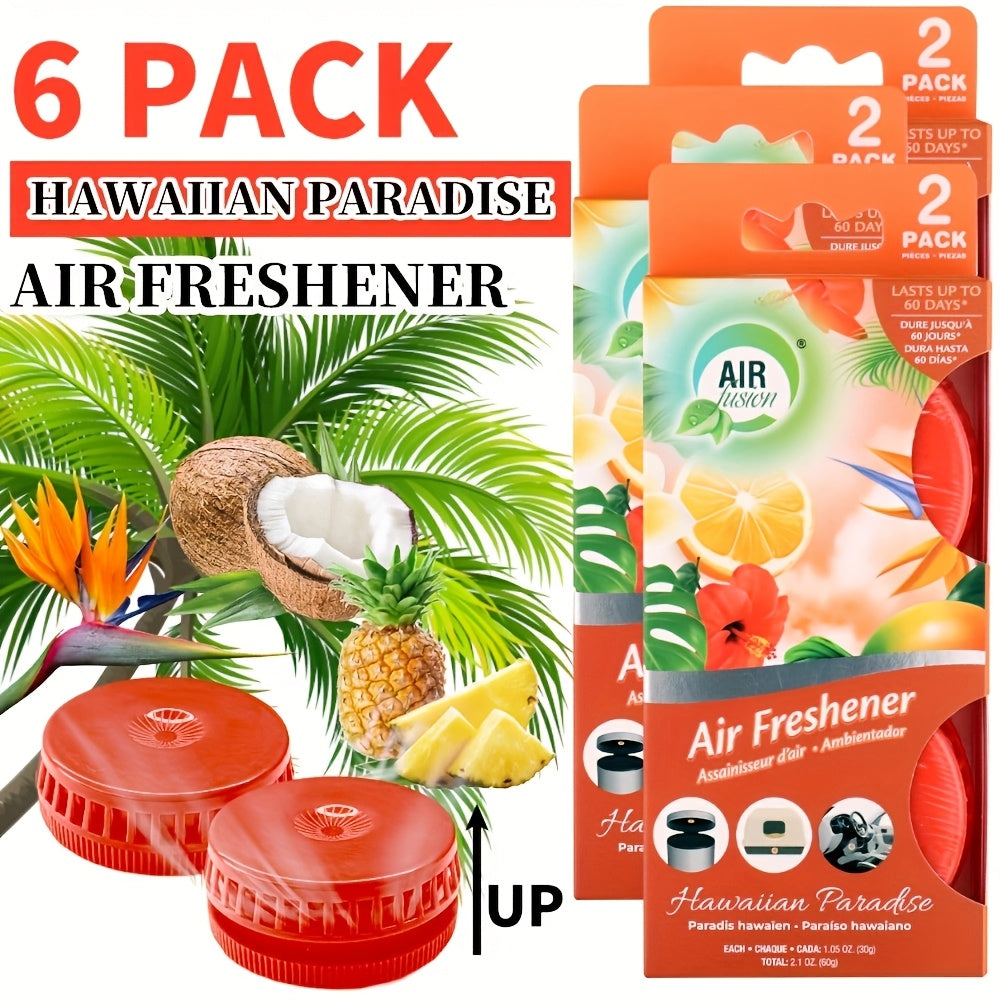 Air Freshener Spray 6 Pack Odor Eliminator for Bathroom Kitchen Car Cat Litter Box Garbage Can Small Spaces Lasts 30 Days Each