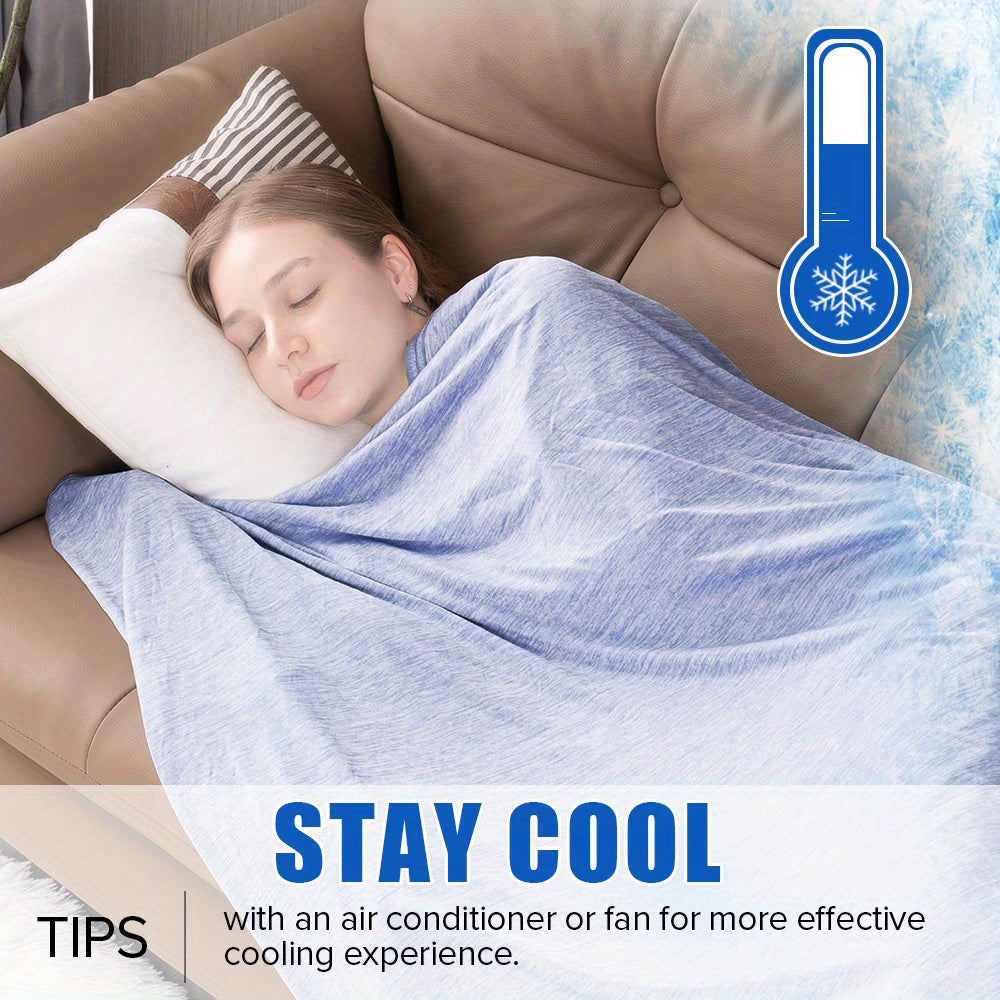 Cooling Blanket for Hot Sleepers - Summer Lightweight Breathable Throw Blanket Double-Sided Soft Cool Blanket for Bed Couch Sofa Night Sweats Hot Flashes Relief Tie-Dye & Solid Colors