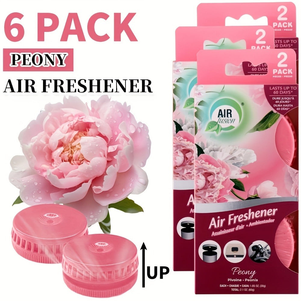 Air Freshener Spray 6 Pack Odor Eliminator for Bathroom Kitchen Car Cat Litter Box Garbage Can Small Spaces Lasts 30 Days Each