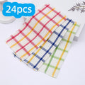 Kitchen Cleaning Cloths 24 Pack Soft Absorbent Reusable Dish Towels Square Dishcloths Durable Multi-Purpose Cleaning Rags for Home Kitchen Assorted Holiday Patterns Christmas Halloween Thanksgiving