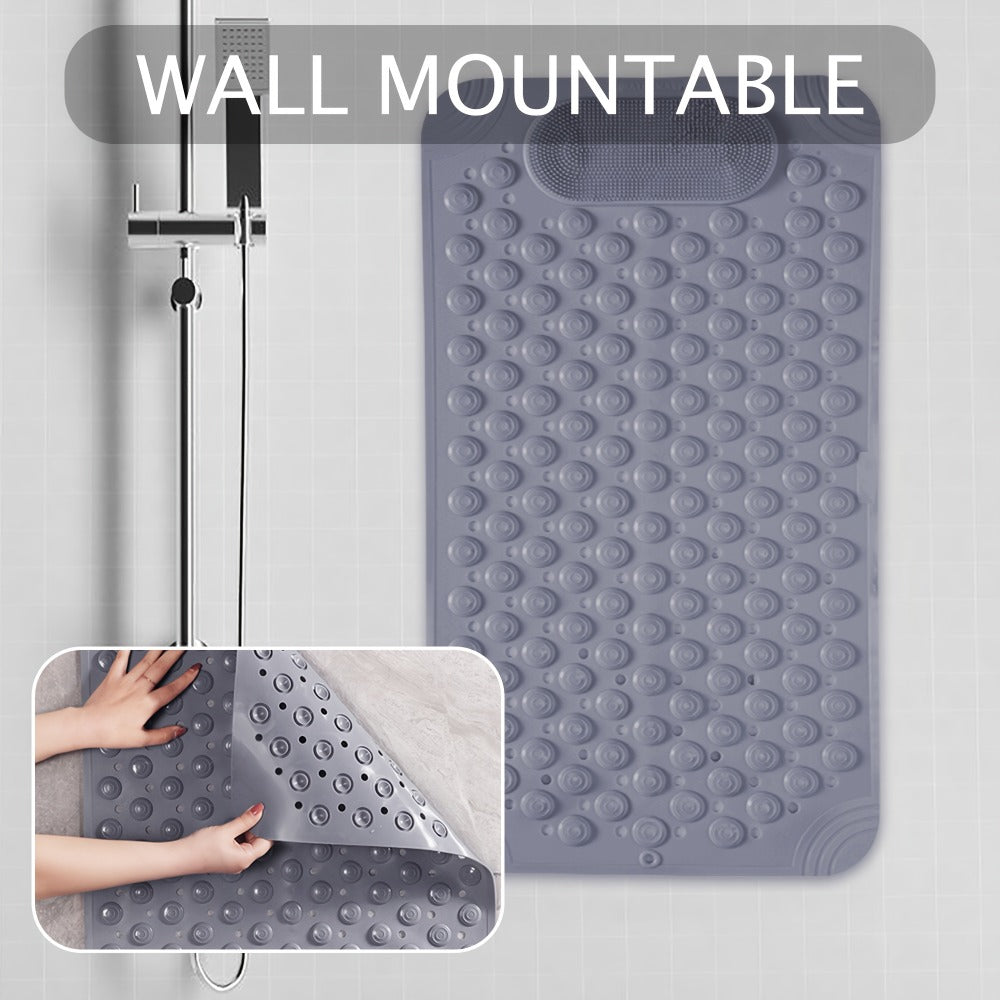 Non-Slip Bath Mat with Massage Texture Extra Large Shower Tub Mat Anti-Slip Bathtub Mat