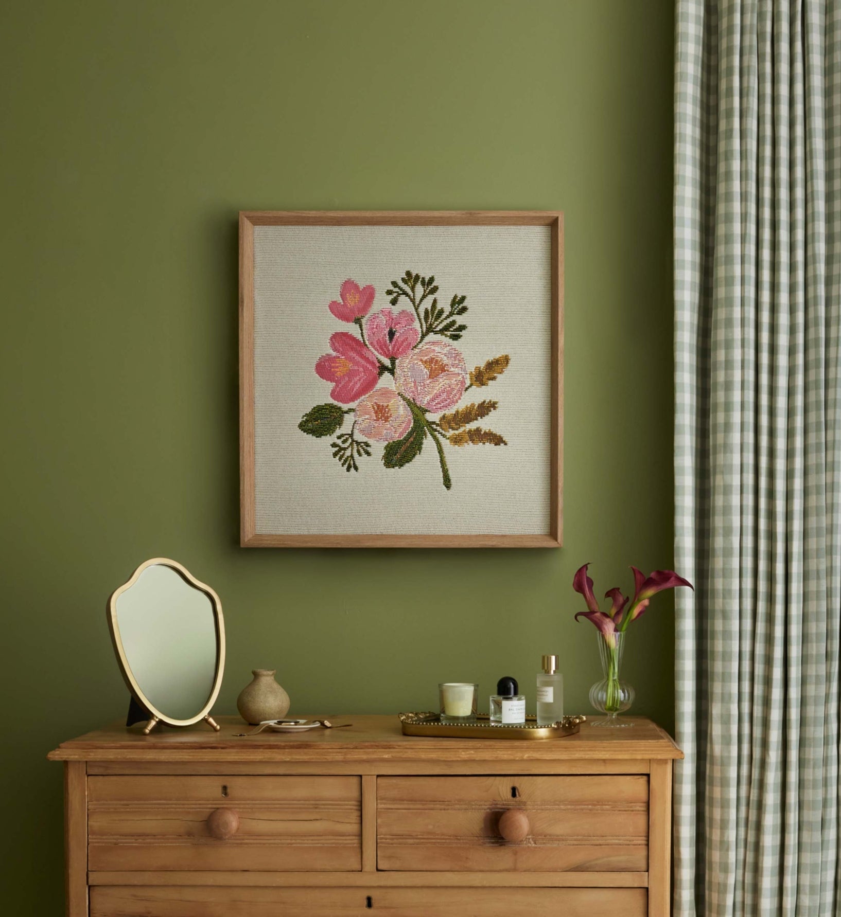 Framed Wall Art - Rose Botanical