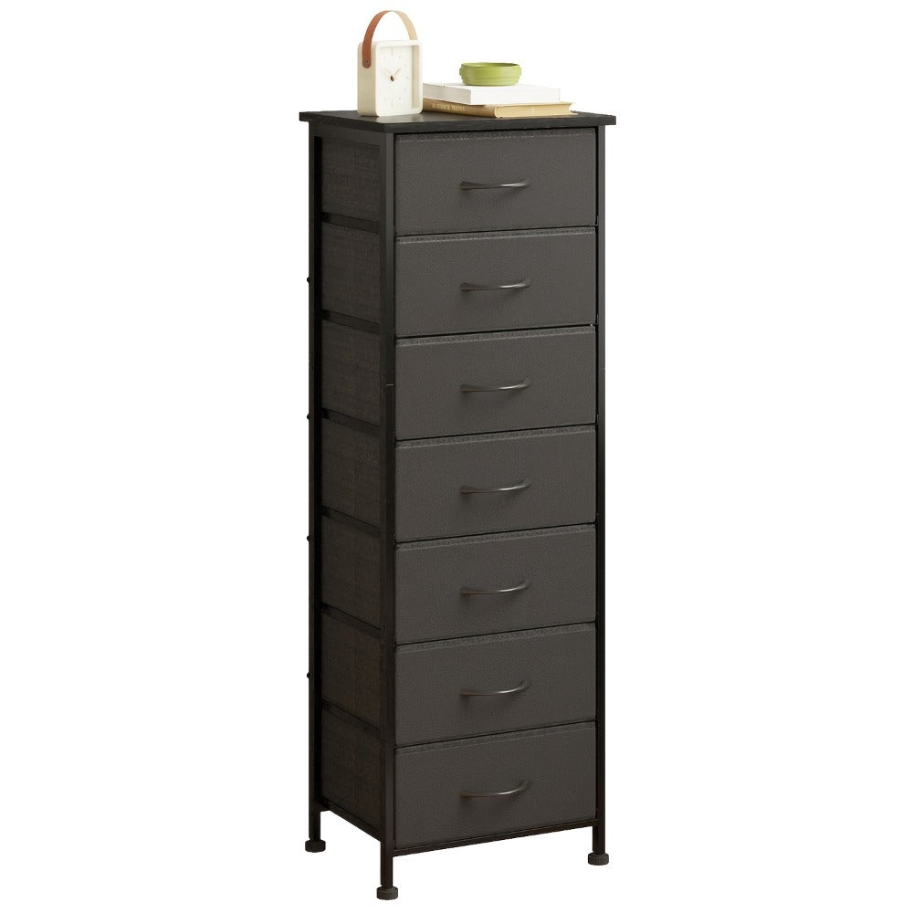 Tall Dresser with Fabric Drawers Storage Organizer 41-47 Inch 6 Drawer Chest for Bedroom Closet Entryway Clothing Storage 6 Colors