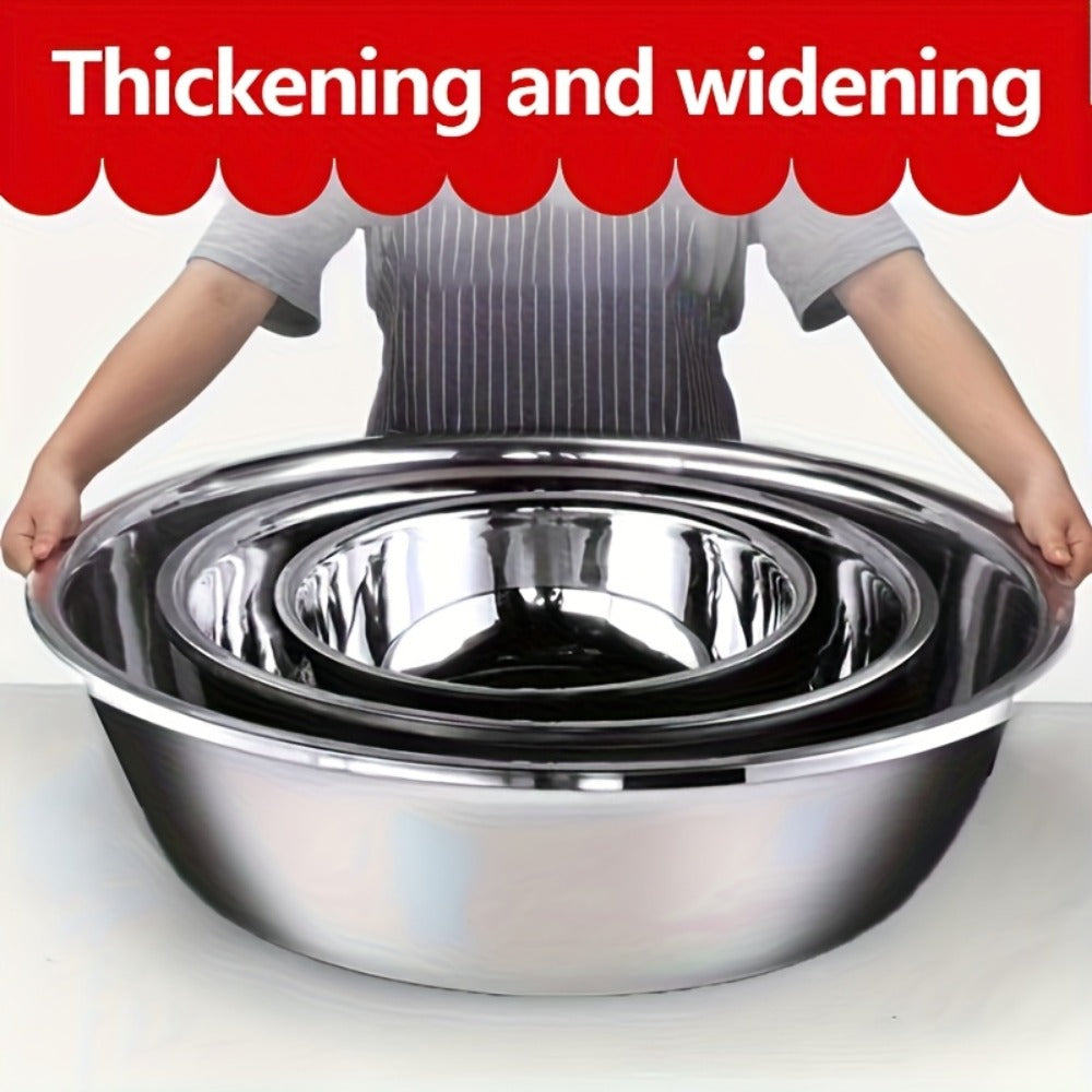 Stainless Steel Mixing Bowl Large 15.74 Inch Heavy Duty 304 Commercial Kitchen Bowl Rustproof Dishwashing Tub for Baking Cooking Pasta Prep