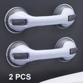 Grab Bars for Bathroom 2pcs Suction Cup No Drill Shower Handle for Elderly Adjustable Height Non-Slip Safety Rail Toilet Fall Prevention Handrail Easy Install